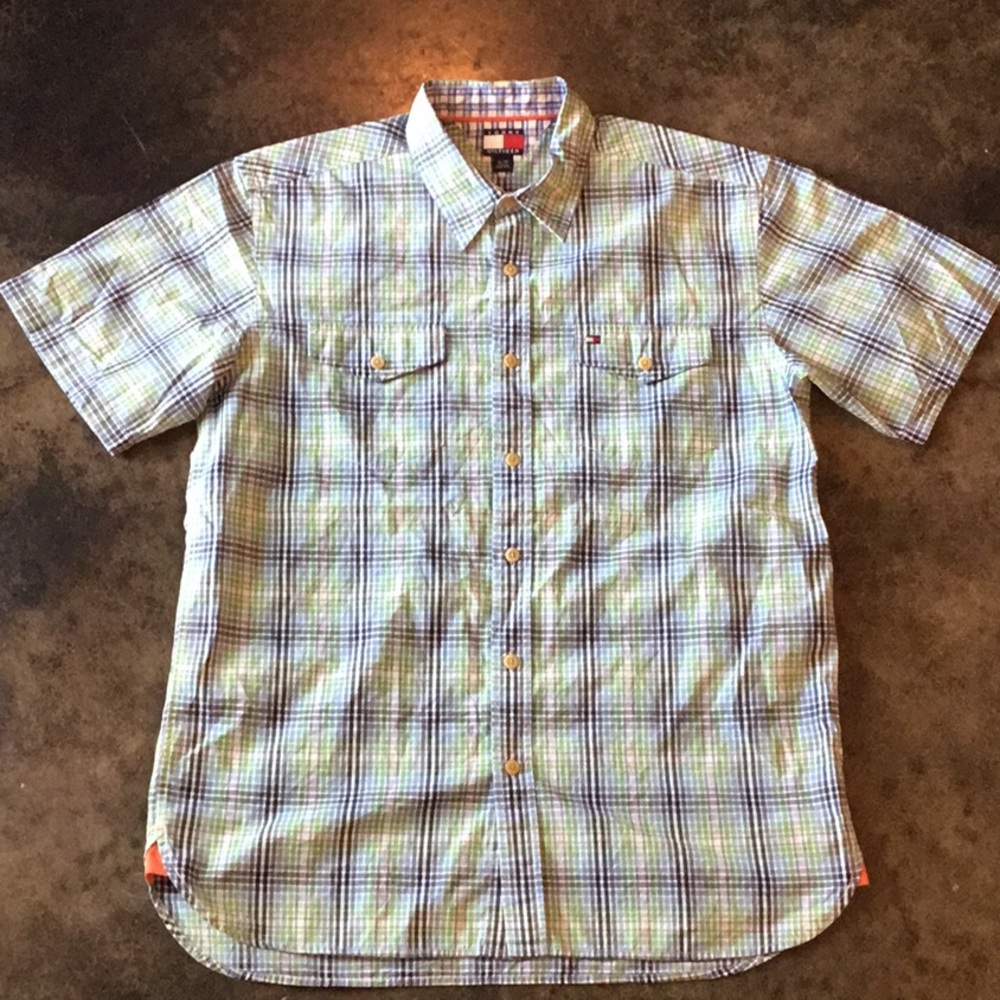 Button down plaid